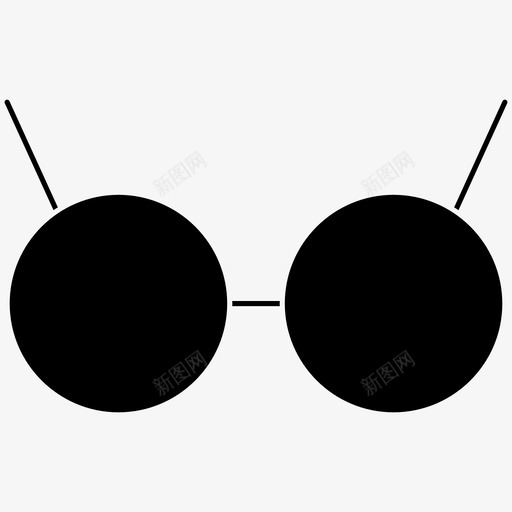 眼镜日常用品图标svg_新图网 https://ixintu.com 日常用品 眼镜