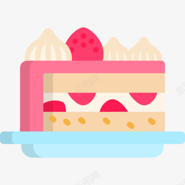 蛋糕蛋糕店17扁平图标图标
