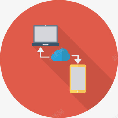 服务器网络和通信2循环图标图标