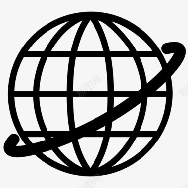 球圆世界图标图标
