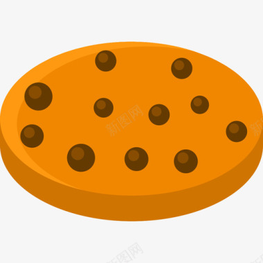 饼干食物36扁平图标图标