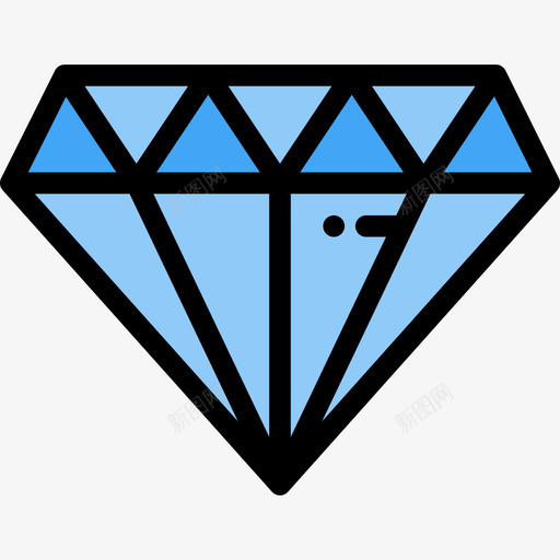 钻石创意工艺30线性颜色图标svg_新图网 https://ixintu.com 创意工艺30 线性颜色 钻石
