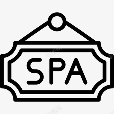 SpaSpa瑜伽4线性图标图标