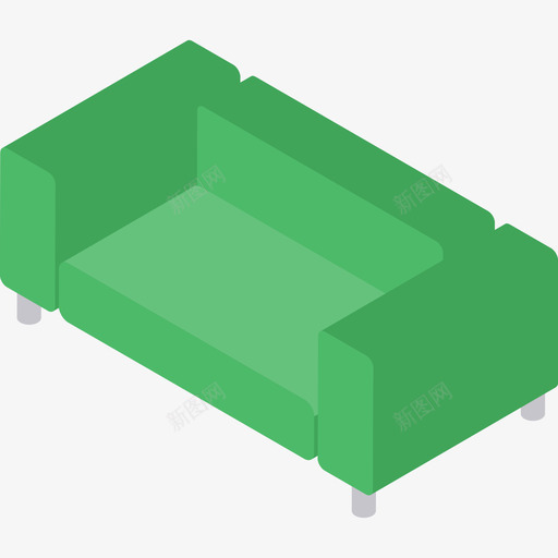 沙发家具34扁平图标svg_新图网 https://ixintu.com 家具34 扁平 沙发