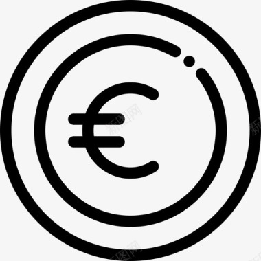 硬币银行理财2线性图标图标