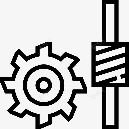 机械工业仪表线性图标svg_新图网 https://ixintu.com 工业仪表 机械 线性