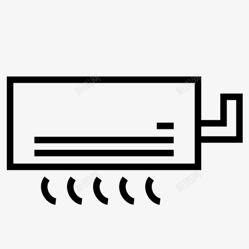 空调分体式空调空调在线图标svg_新图网 https://ixintu.com 便携式空调 分体式空调 空调 空调在线