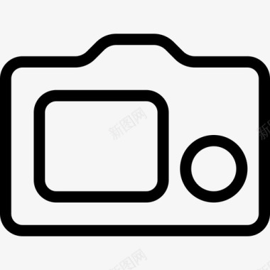 相机背面摄影图像线性图标图标