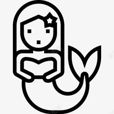 美人鱼幻想角色直系图标图标