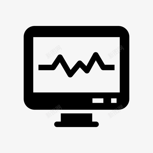 健康状况心跳心电图图标svg_新图网 https://ixintu.com 保健 健康状况 心电图 心脏 心跳 脉搏