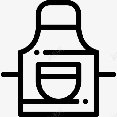 围裙烧烤派对5直系图标图标