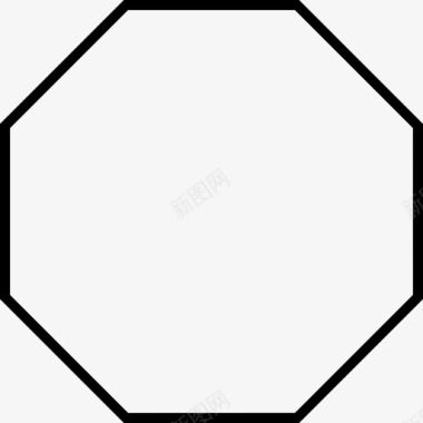 几何学数学八角形图标图标