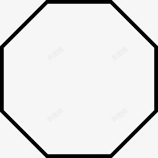 几何学数学八角形图标svg_新图网 https://ixintu.com 八角形 八角形边框 几何学 几何学八角形数学形八角形 数学
