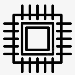 Intel新版CPU图标处理器cpucpu处理器图标高清图片