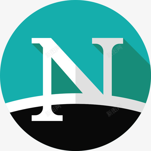 Netscape浏览器3平面图标svg_新图网 https://ixintu.com Netscape 平面 浏览器3