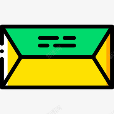 信封邮件4黄色图标图标