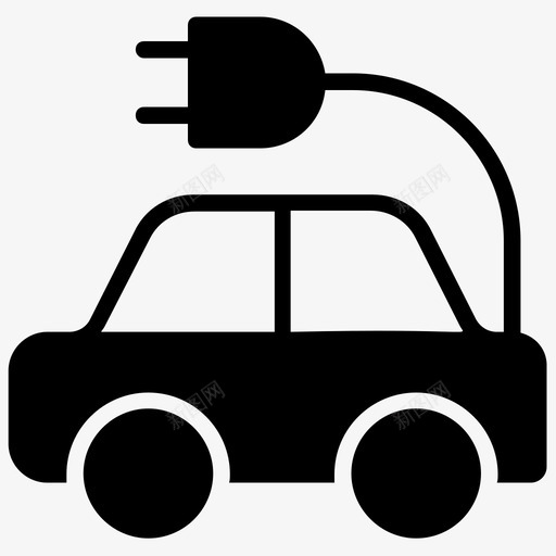 电动汽车汽车技术混合动力汽车图标svg_新图网 https://ixintu.com 拯救世界字形图标 智能汽车 汽车技术 混合动力汽车 电动汽车