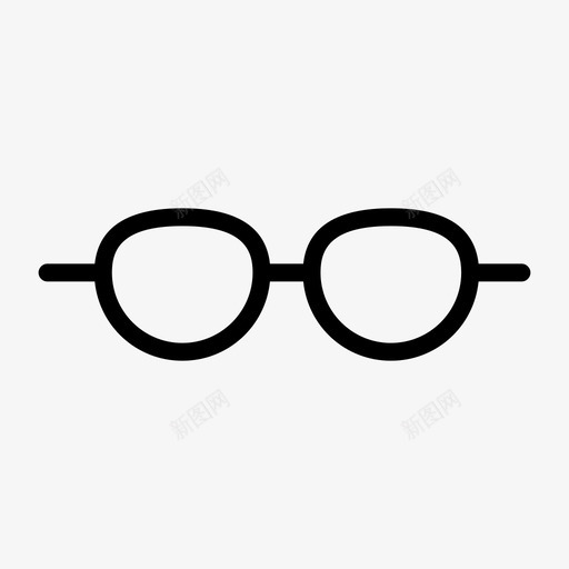 眼镜视觉变焦图标svg_新图网 https://ixintu.com ios 变焦 用户界面轮廓 眼镜 网页设计 视觉