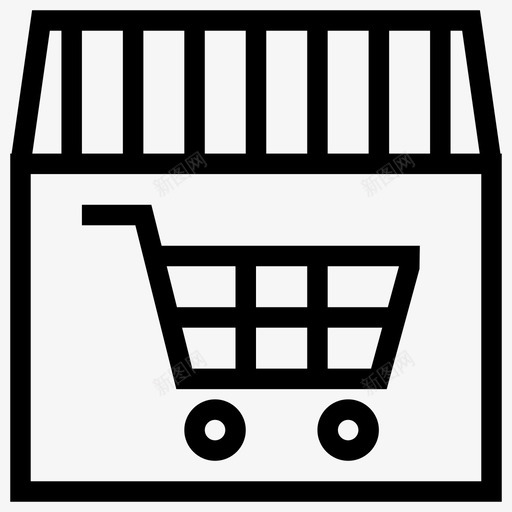 零售商店市场销售图标svg_新图网 https://ixintu.com 市场 概念混合2 购物 销售 零售商店
