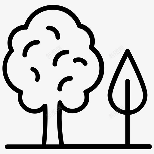 树木环保绿色图标svg_新图网 https://ixintu.com 拯救世界线图标 树木 橡树 环保 绿色 自然