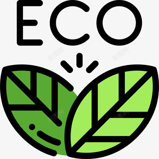 Ecoecology44线性颜色图标svg_新图网 https://ixintu.com Eco ecology44 线性颜色