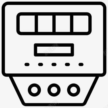电压表电流表数字设备图标图标