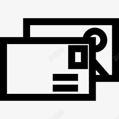 明信片邮局6直邮图标图标