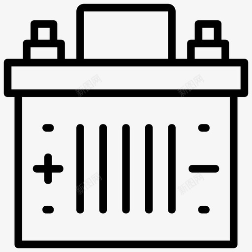 电池汽车电池电力存储图标svg_新图网 https://ixintu.com 可充电电池 汽车电池 电力存储 电子设备 电池 能量线图标