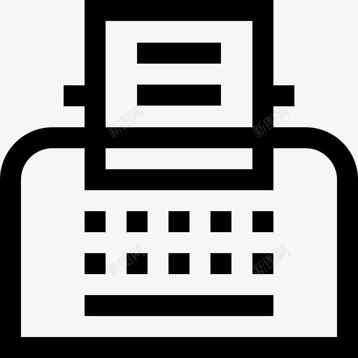 打字机营销seo8线性图标svg_新图网 https://ixintu.com 打字机 线性 营销seo8
