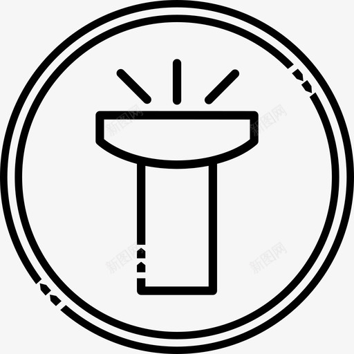 手电筒能量创意图标svg_新图网 https://ixintu.com 创意 手机用户界面集 手电筒 灯 能量