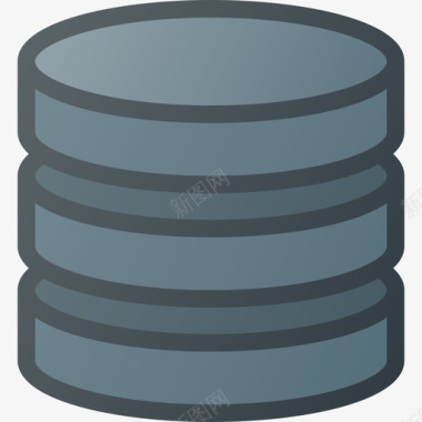 数据库服务器数据库3线性颜色图标图标