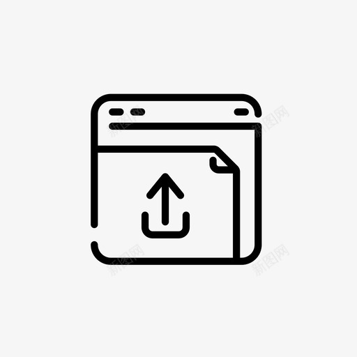 网页表格上传图标svg_新图网 https://ixintu.com 上传 商务和市场营销集3 网页 表格