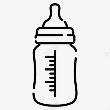 奶瓶婴儿新生儿图标图标