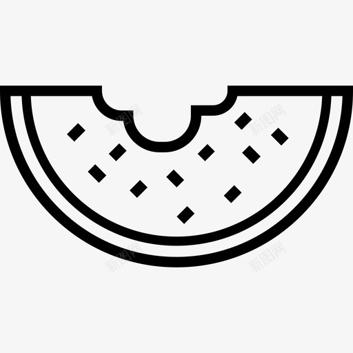 西瓜野餐24直线型图标svg_新图网 https://ixintu.com 直线型 西瓜 野餐24