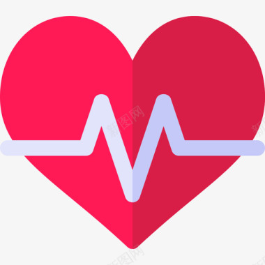 心电图健康生活方式11平坦图标图标