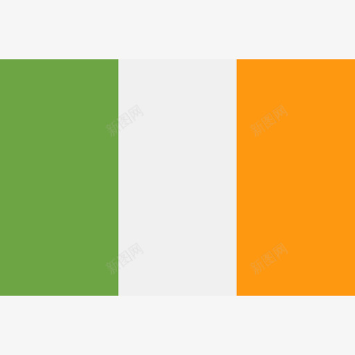 爱尔兰长方形国家简单旗帜图标svg_新图网 https://ixintu.com 爱尔兰 长方形国家简单旗帜