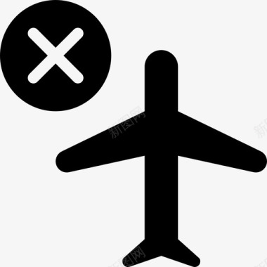 机场被毁飞机取消图标图标
