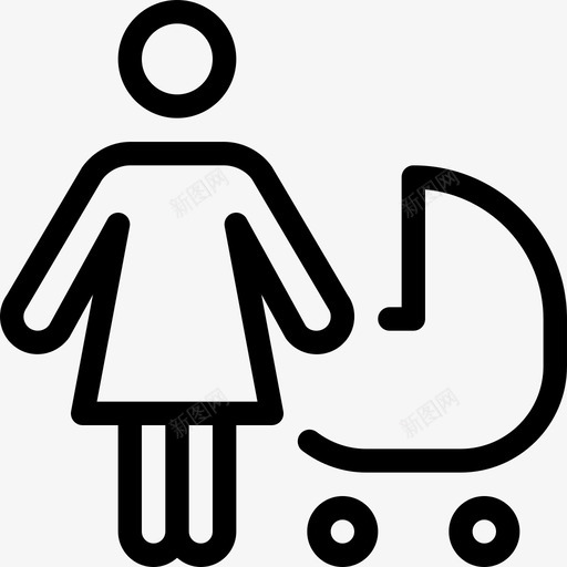 做母亲婴儿3直系图标svg_新图网 https://ixintu.com 做母亲 婴儿3 直系
