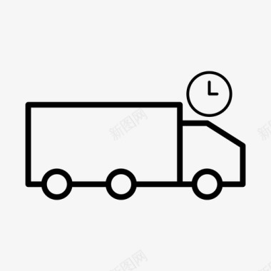 卡车物流送货电子商务图标图标
