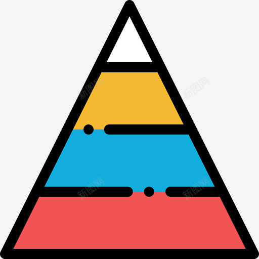 金字塔图信息图元素线颜色图标svg_新图网 https://ixintu.com 信息图元素 线颜色 金字塔图