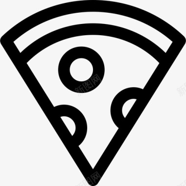 披萨食物45直系图标图标