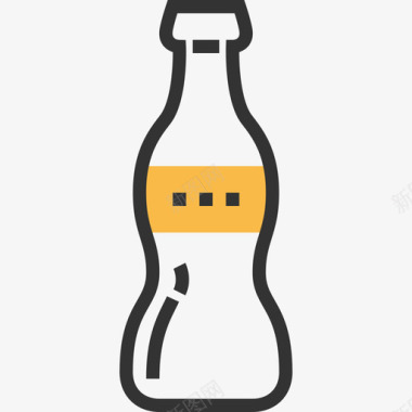 可乐饮料黄影图标图标