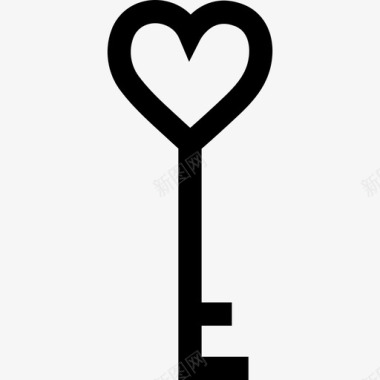 钥匙爱情和浪漫11直系图标图标