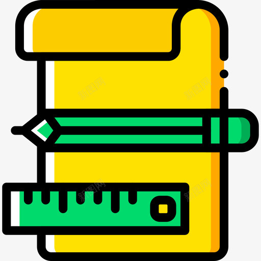 图纸文件和文件夹12黄色图标svg_新图网 https://ixintu.com 图纸 文件和文件夹12 黄色