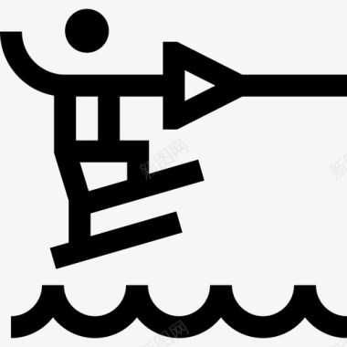 滑水冒险运动6直线型图标图标