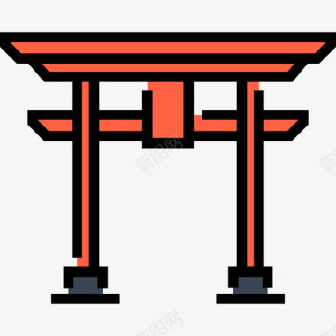 Tori日本16线性颜色图标图标