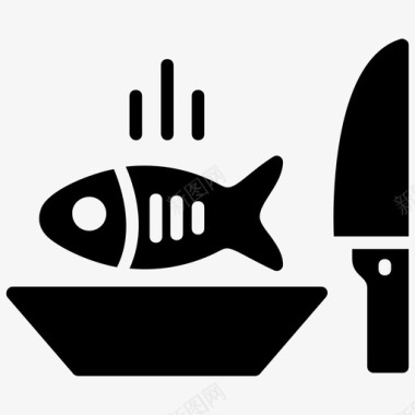 海鲜野营食品新鲜食物图标图标