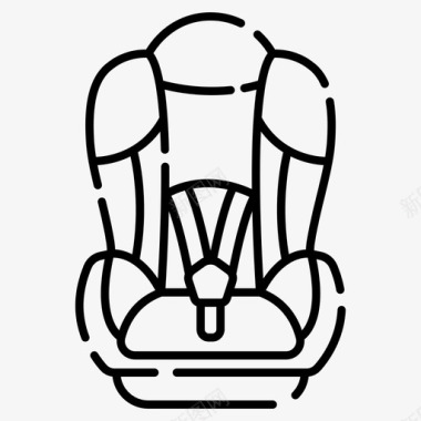 婴儿汽车座椅椅子婴儿图标图标