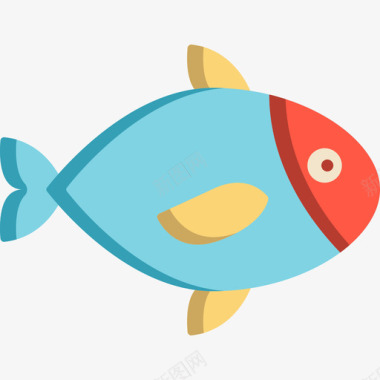 鱼动物27扁平图标图标
