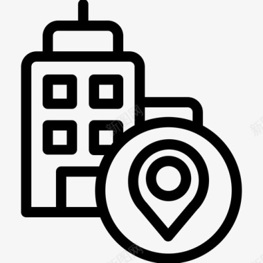 建筑位置地图图标图标